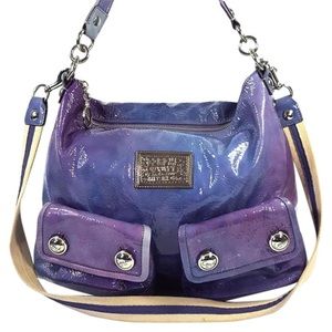 COACH Poppy Ombre Patent Leather Swing Hobo